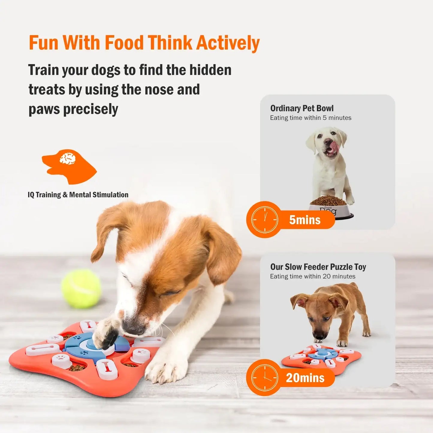 Chewzzle™ MindMaze Puzzle Toy – Interactive IQ Treat Dispenser for Dogs of All Sizes