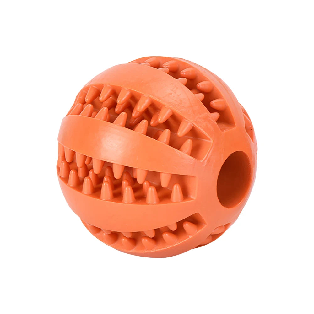 Chewzzle™ TreatBall – Durable Rubber Dog Ball for Chewing, Dental Health & Interactive Feeding