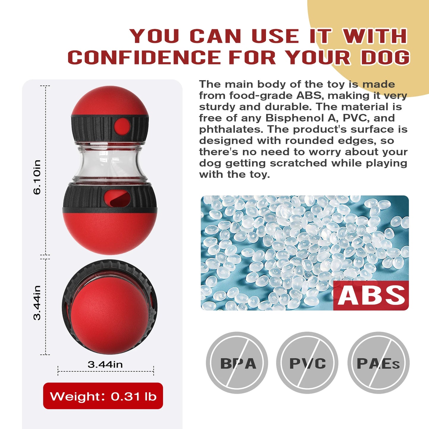 BrainBoost™ Interactive IQ Ball – Treat Dispensing Puzzle Toy for Dogs & Puppies