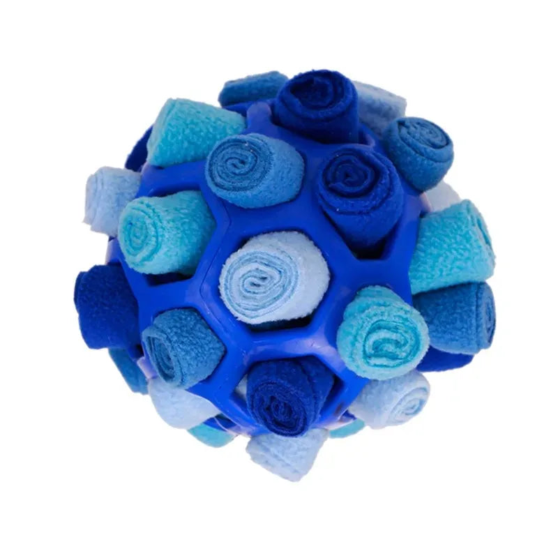 Chewzzle™ SnuffleSphere – Plush Foraging Puzzle Ball for Dogs | Slow Feeder & Training Toy