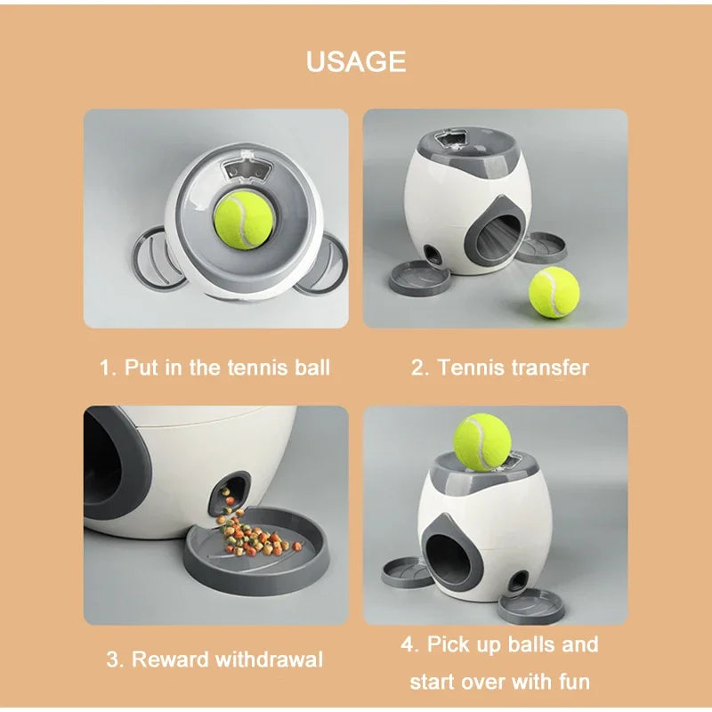 Chewzzle™ Launch & Learn Ball Toy – Interactive Training & Reward Game for Dogs
