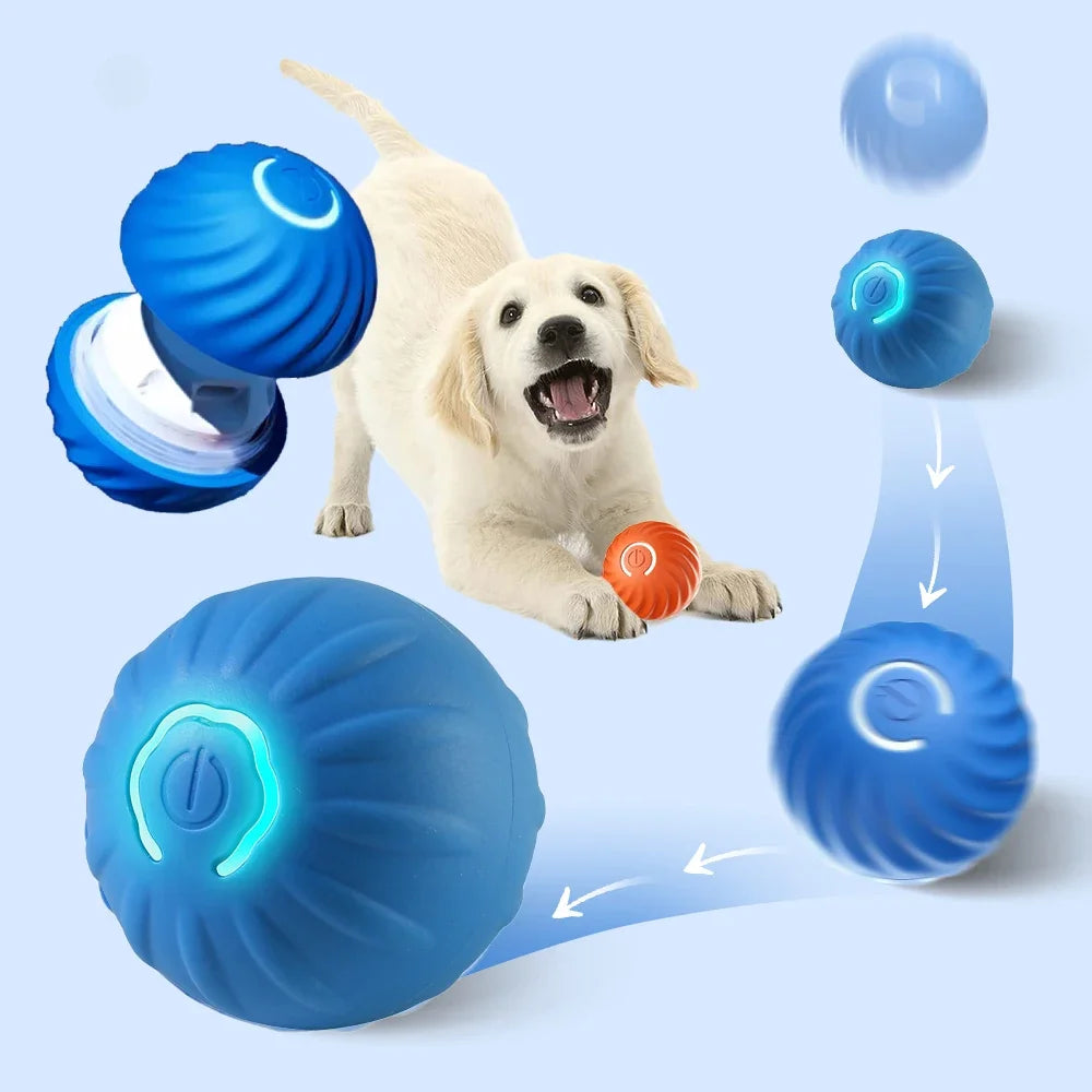 SmartBounce™ Automatic Rolling Dog Ball – USB Rechargeable Interactive Toy for Small & Medium Dogs