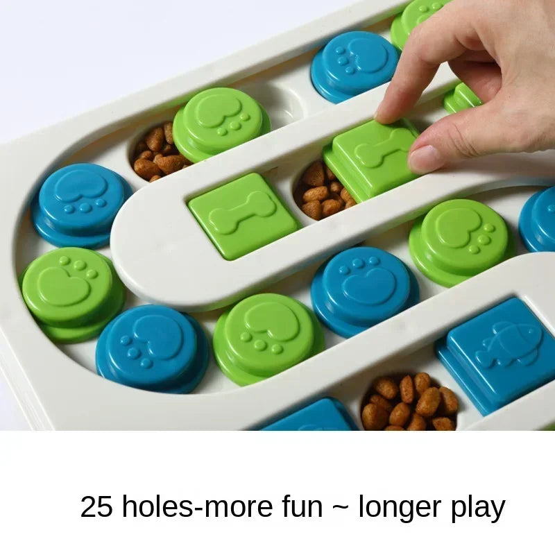 Chewzzle™ PuzzleFeast IQ Toy – Slow Feeder & Food Dispenser Bowl for Dogs and Puppies