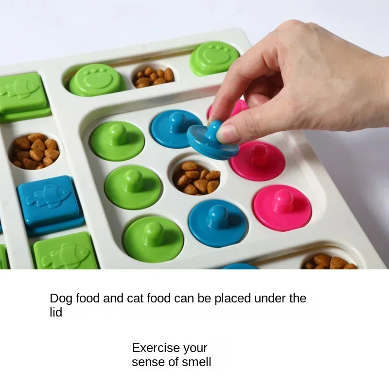 Chewzzle™ PuzzleFeast IQ Toy – Slow Feeder & Food Dispenser Bowl for Dogs and Puppies
