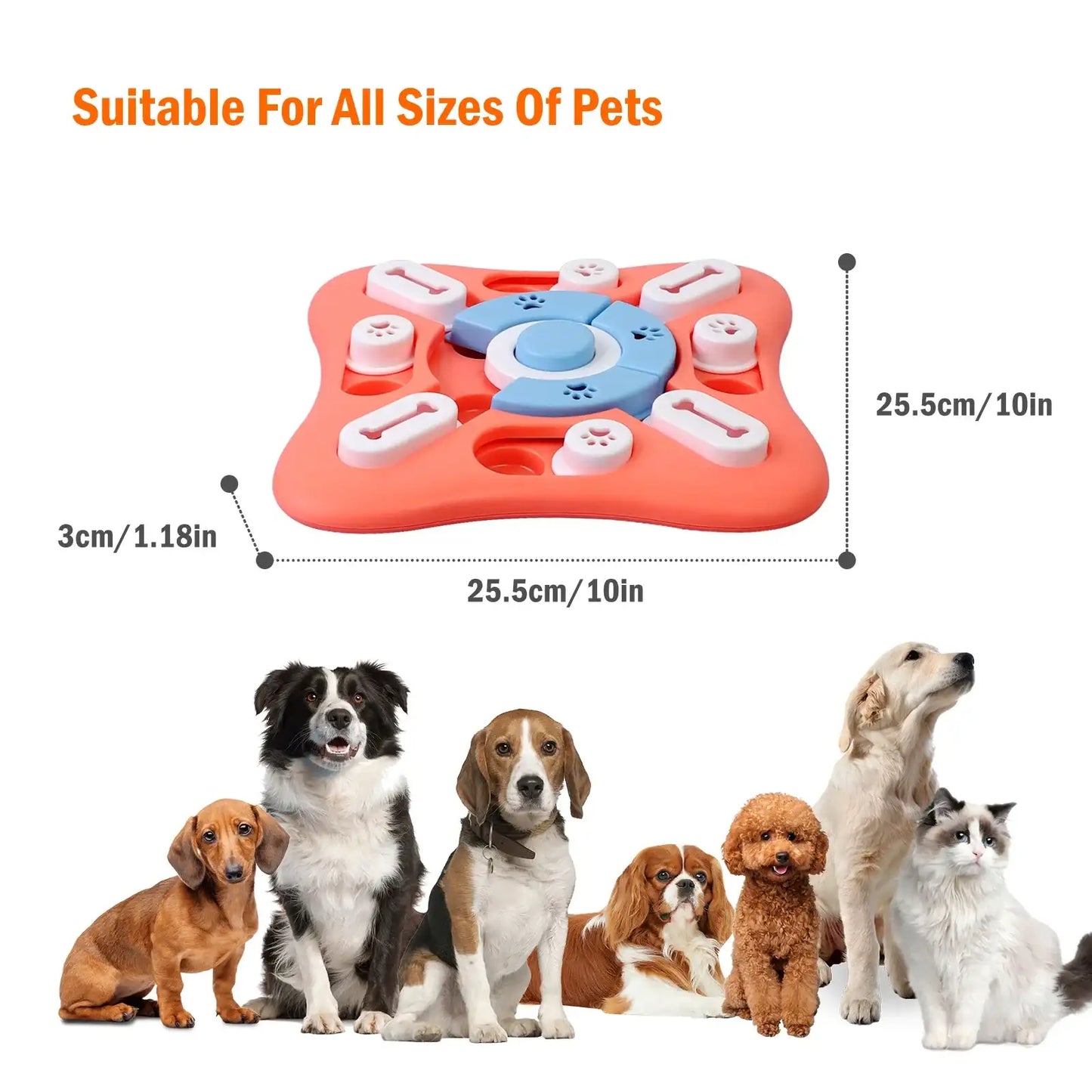 Chewzzle™ MindMaze Puzzle Toy – Interactive IQ Treat Dispenser for Dogs of All Sizes