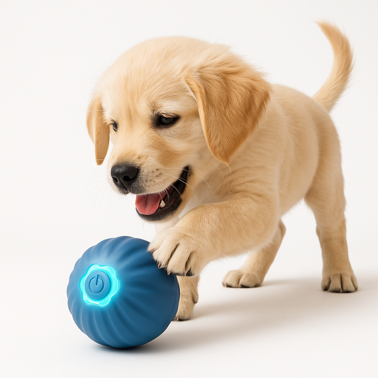 SmartBounce™ Automatic Rolling Dog Ball – USB Rechargeable Interactive Toy for Small & Medium Dogs