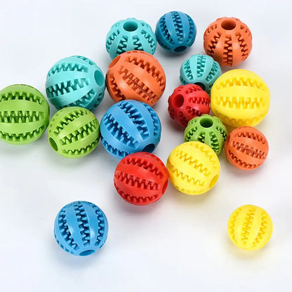 Chewzzle™ TreatBall – Durable Rubber Dog Ball for Chewing, Dental Health & Interactive Feeding