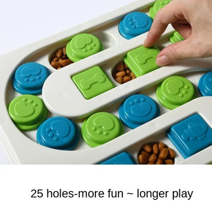 Chewzzle™ PuzzleFeast IQ Toy – Slow Feeder & Food Dispenser Bowl for Dogs and Puppies